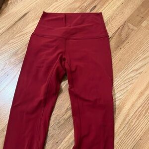 lululemon athletica High-Rise Red Leggings